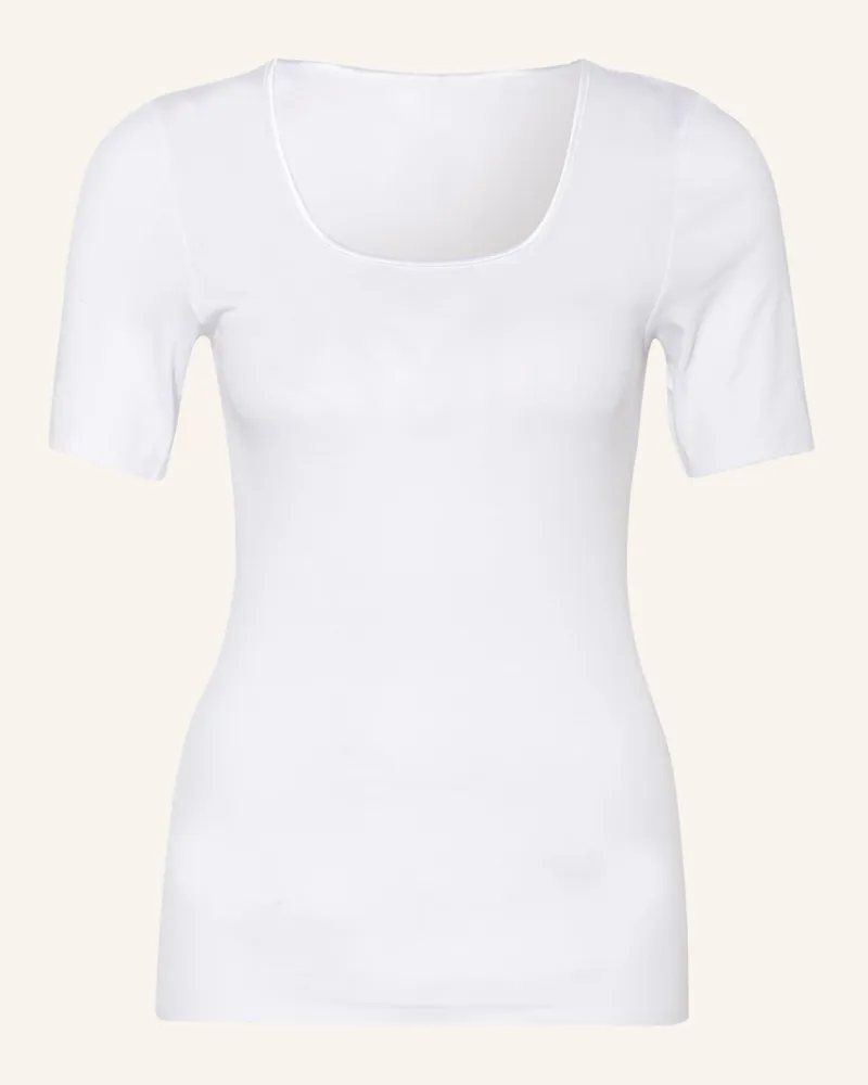 Schiesser T-Shirt Luxury weiss Weiss