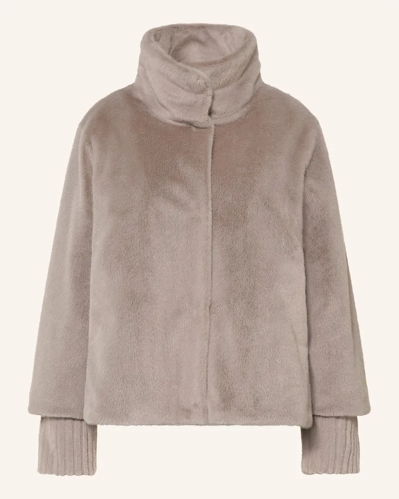 lilienfels Kunstfell-Jacke beige Taupe