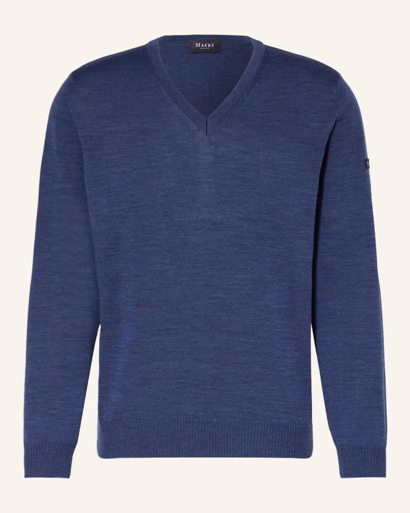 Maerz Pullover blau Dunkelblau