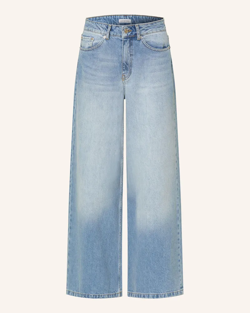 Mrs & HUGS Straight Jeans blau Mid