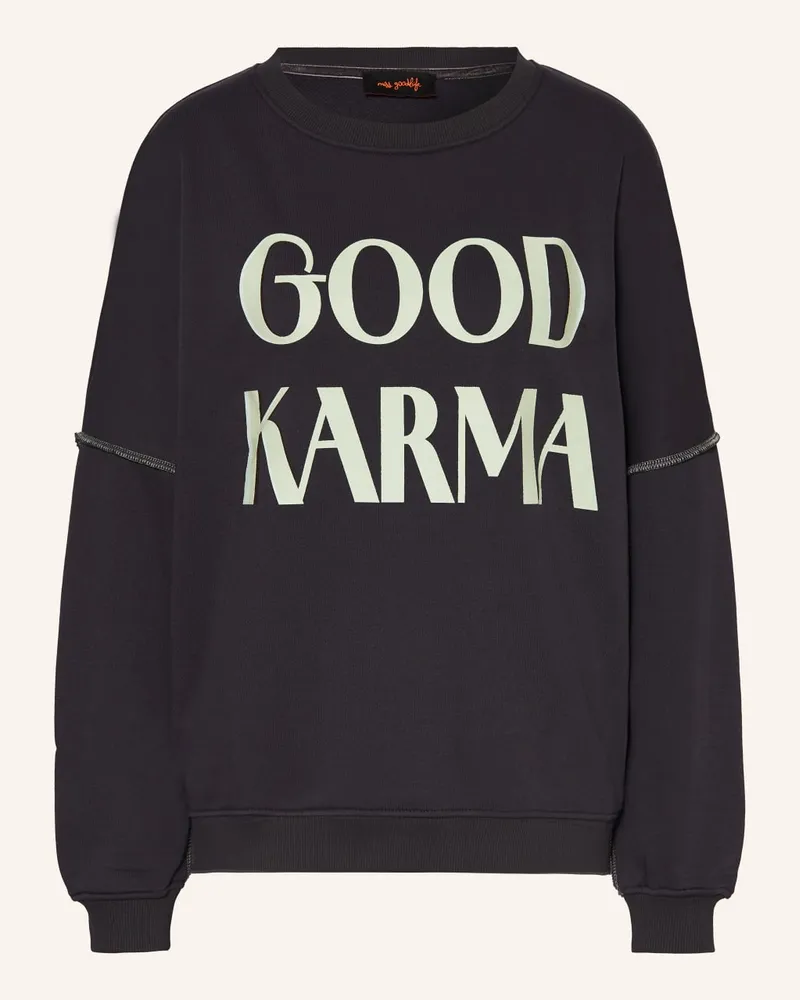 Miss Goodlife Oversized-Sweatshirt Grau