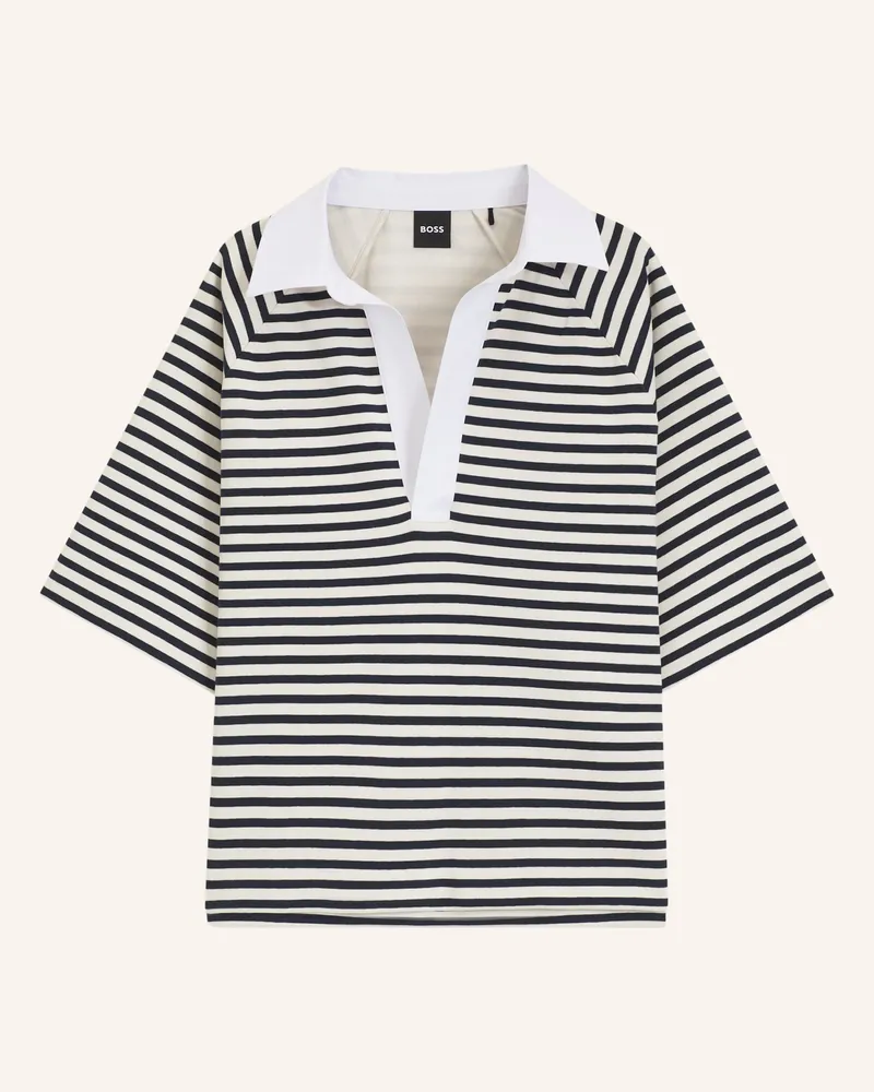 HUGO BOSS Sweatshirt Essipa_Striped schwarz Dunkelblau