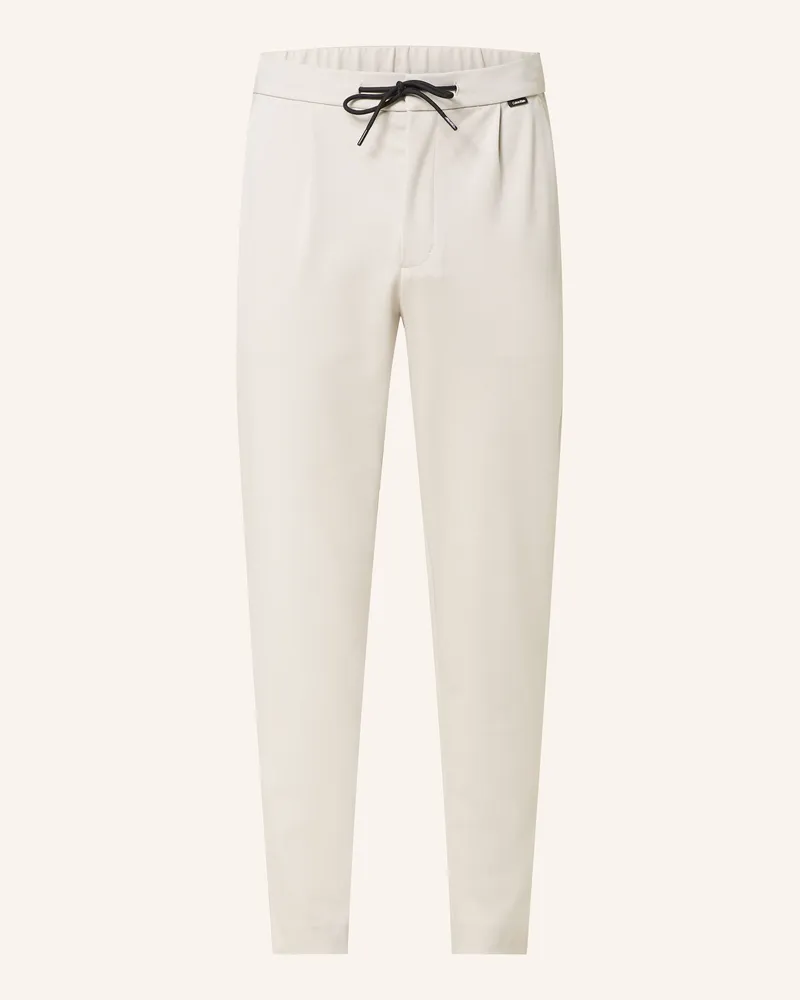 Calvin Klein Hose im Jogging Stil Tapered Fit Hellbraun