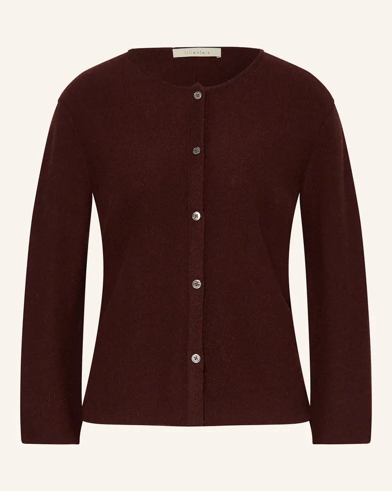 lilienfels Cashmere-Strickjacke braun Dunkelbraun