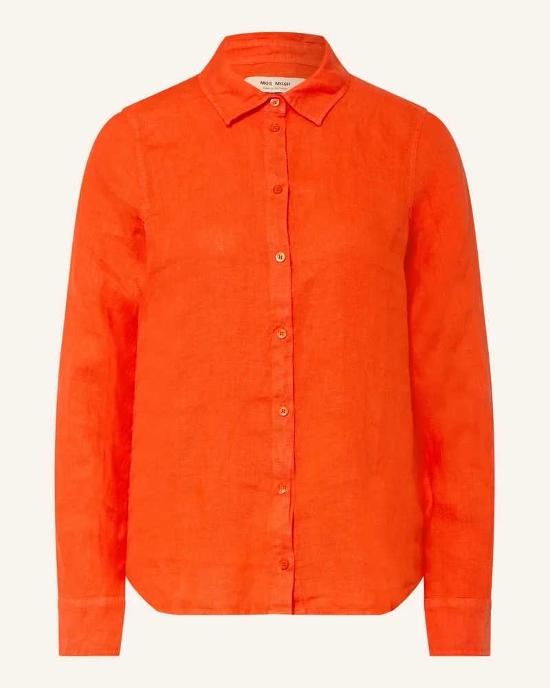 Mos Mosh Hemdbluse Mmmartina Aus Leinen orange Orange