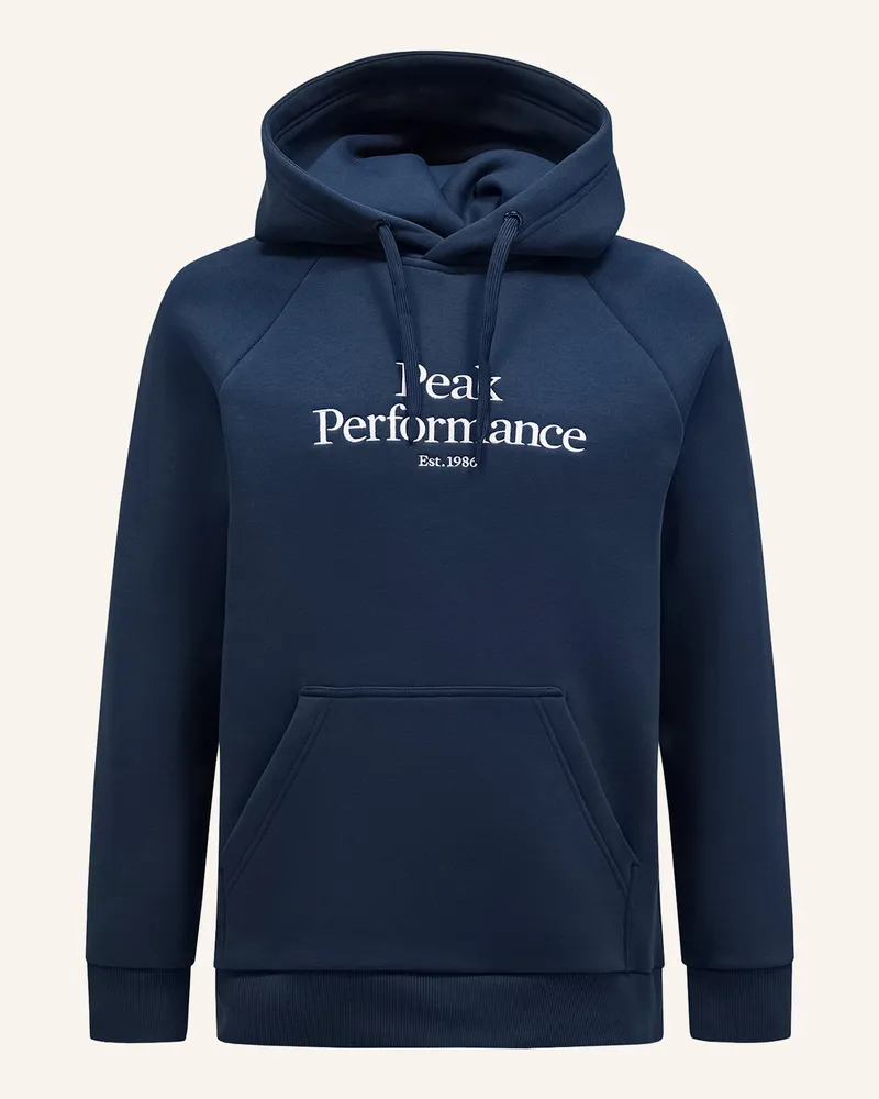 Peak Performance Original Hood Kapuzensweatshirt blau Dunkelblau