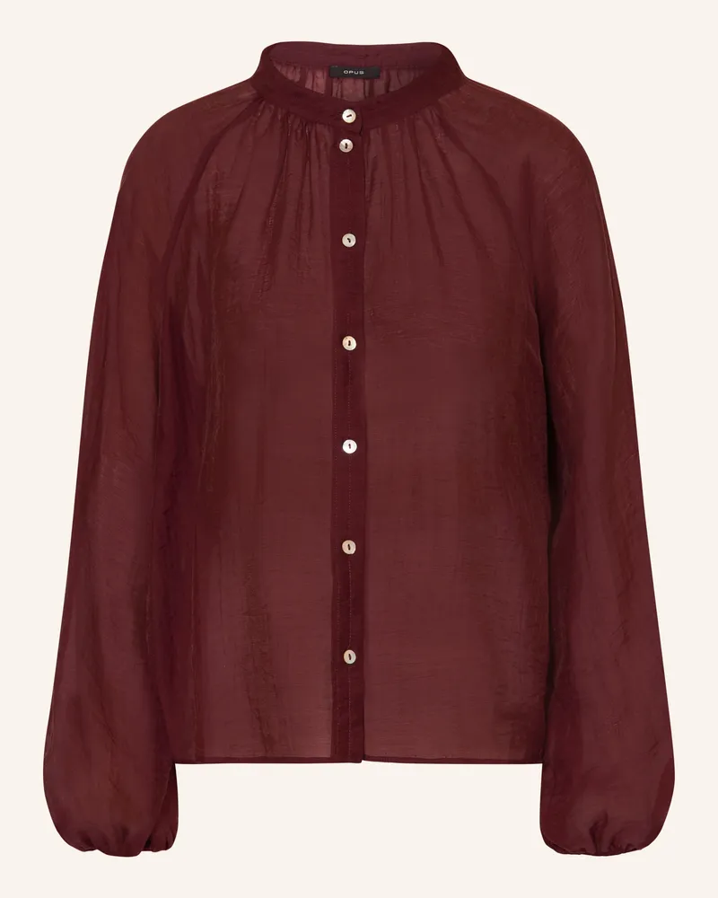 OPUS Bluse Fabrielle rot Dunkelrot
