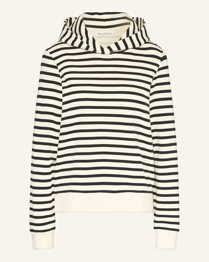 Marc O'Polo Hoodie schwarz Ecru