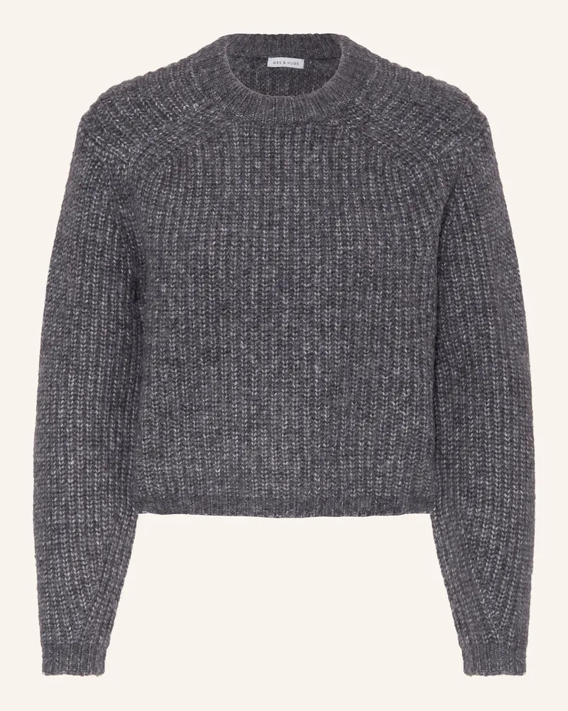 Mrs & HUGS Pullover Dunkelgrau