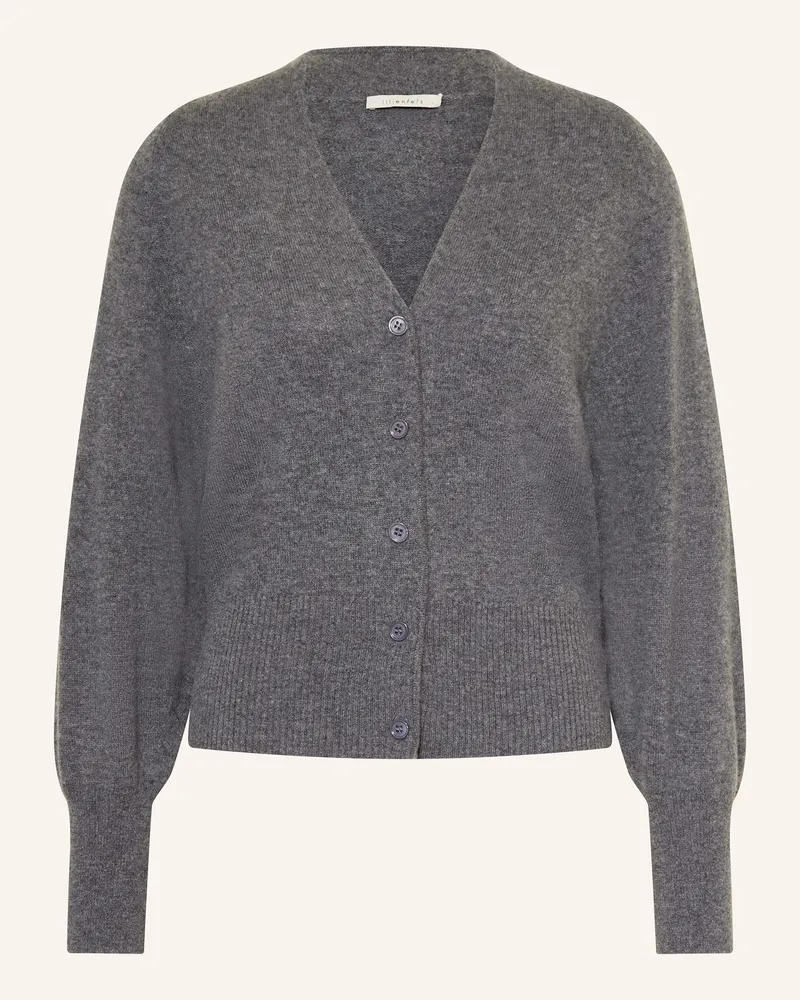 lilienfels Strickjacke aus Cashmere Dunkelgrau