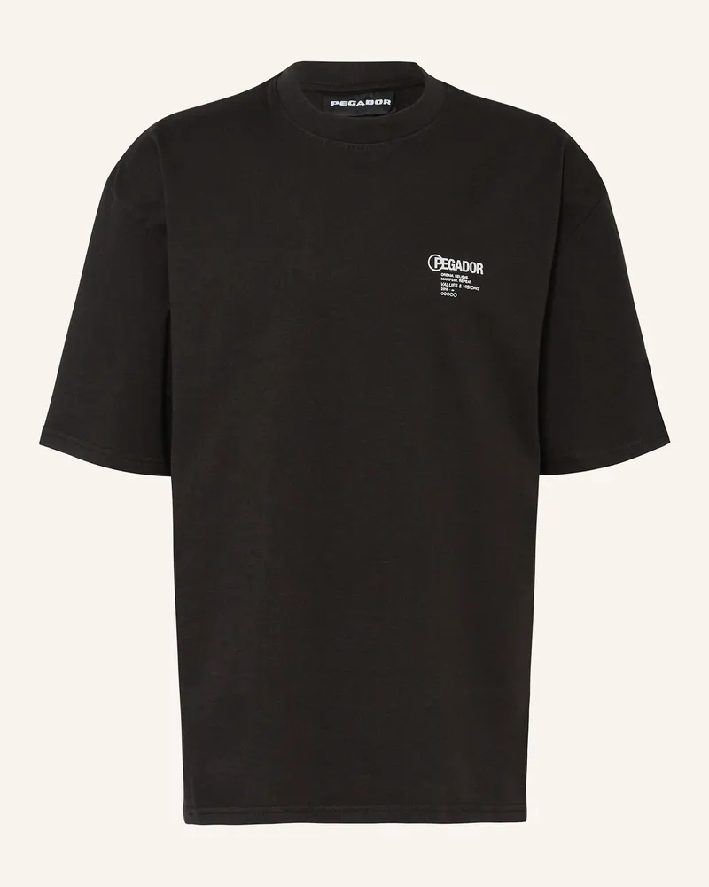 PEGADOR Oversized-Shirt MAHAN Schwarz