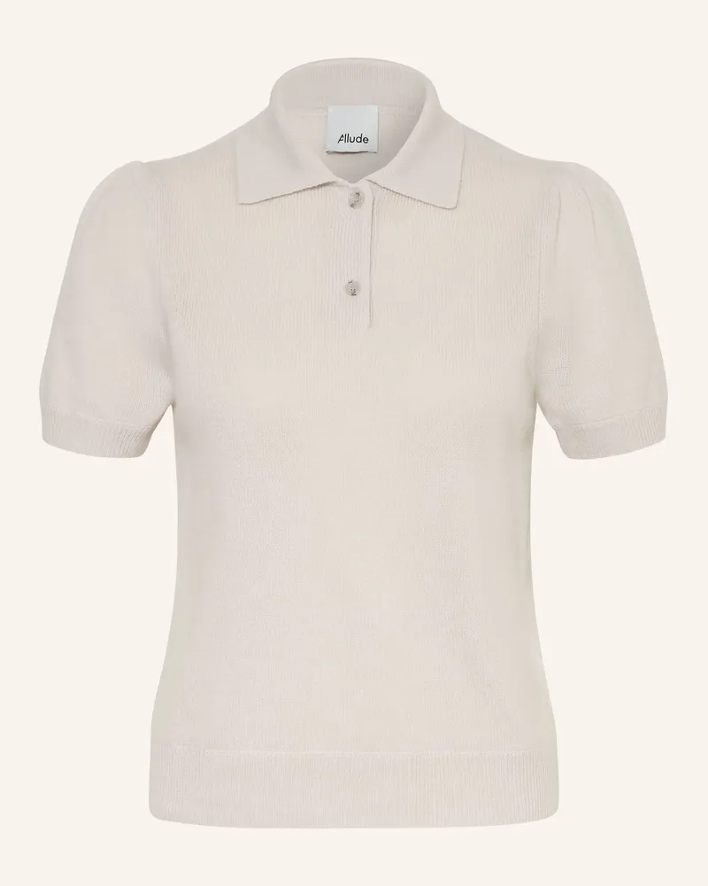 ALLUDE Strickshirt Aus Cashmere grau Hellgrau