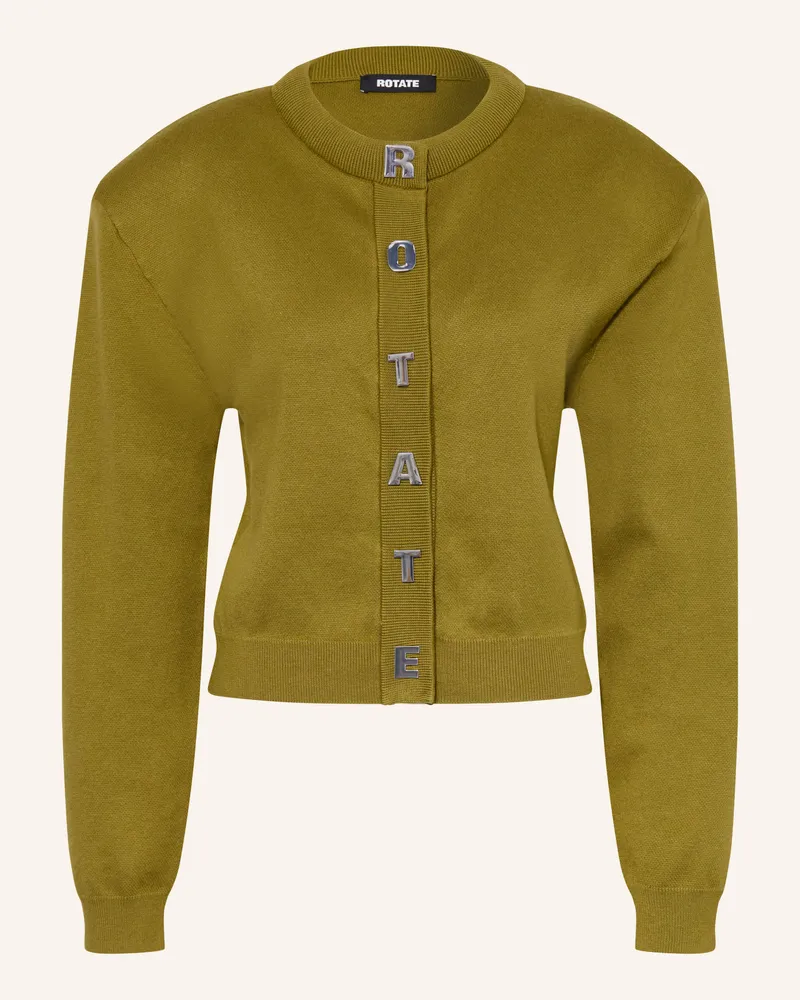 ROTATE Birger Christensen Strickjacke gruen Oliv