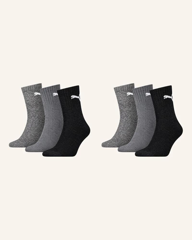 Puma Sportsocken Short Crew 6-Pack blau Ecru