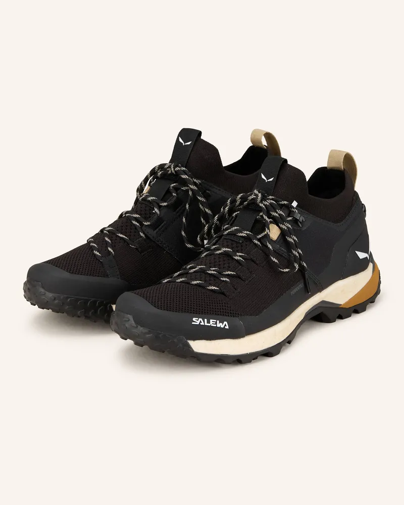 Salewa Wanderschuhe PUEZ KNIT POWERTEX Schwarz