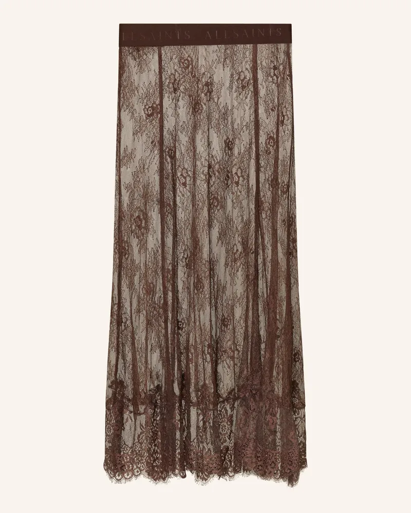 AllSaints Spitzenrock Arran braun Dunkelbraun