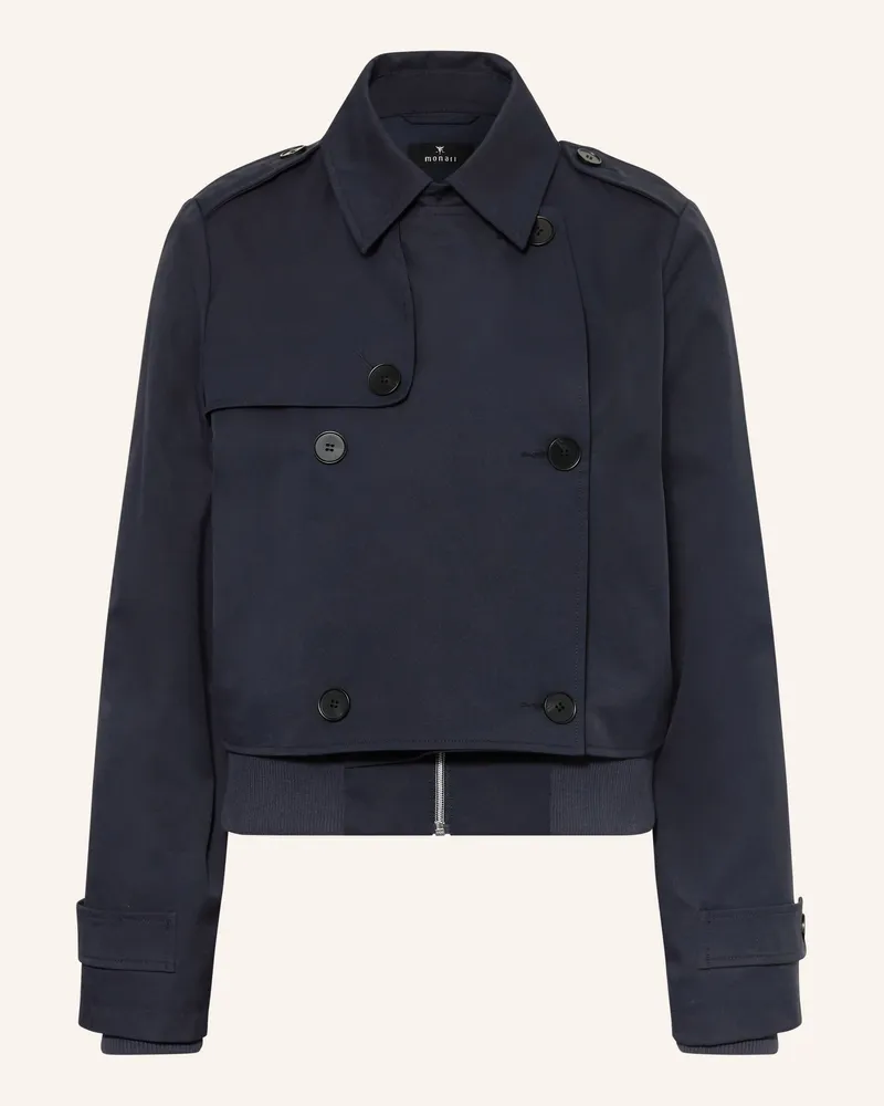 monari Trench-Jacke mit Blende Dunkelblau