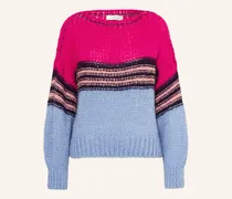 Pullover mit Alpaka und Glitzergarn