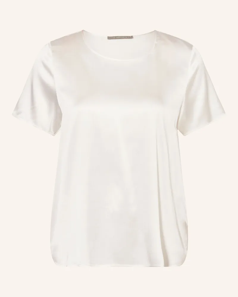 (THE MERCER) N.Y. Blusentop Aus Seide weiss Ecru
