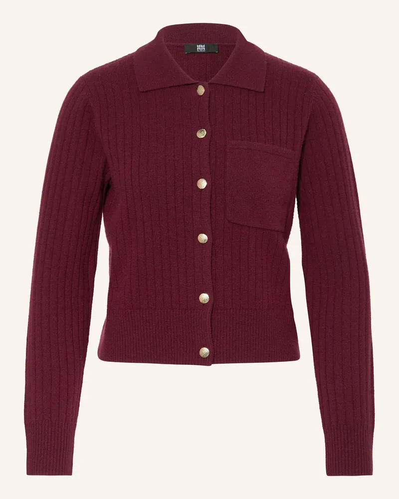 Riani Strickjacke Mit Cashmere rot Dunkellila