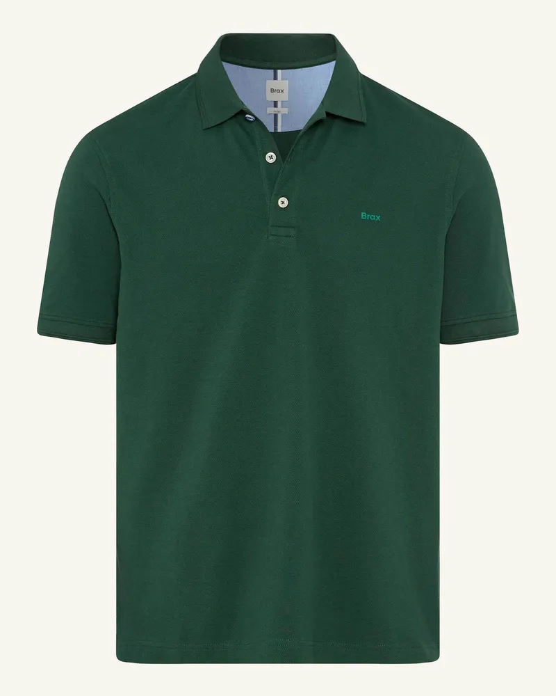 Brax Piqué-Poloshirt STYLE PETE Dunkelgrün