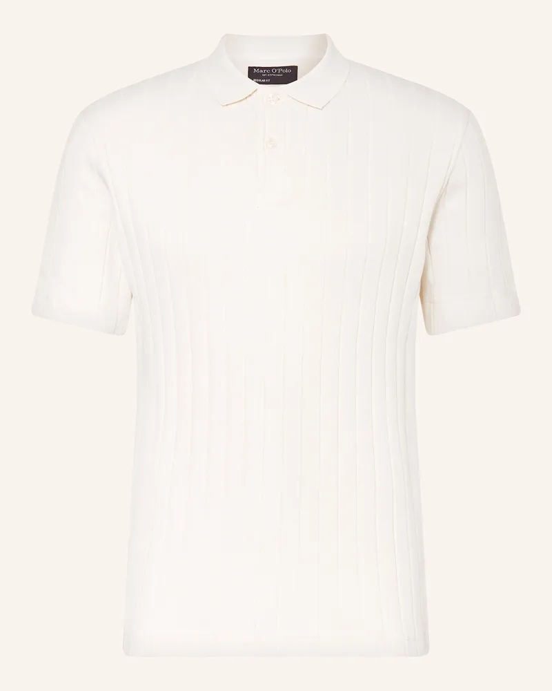 Marc O'Polo Strick-Poloshirt Ecru