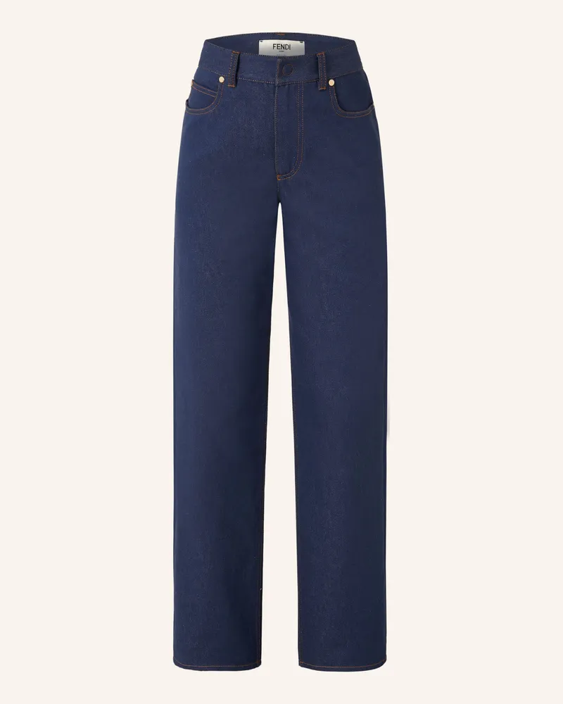 Fendi Wide Leg Jeans blau F0qb0