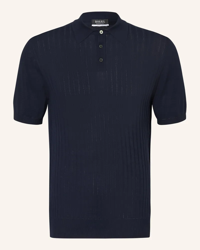 Digel Strick-Poloshirt DAMY Dunkelblau