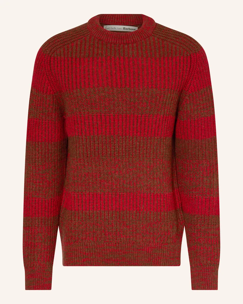 Barbour Pullover SADDLE Rot