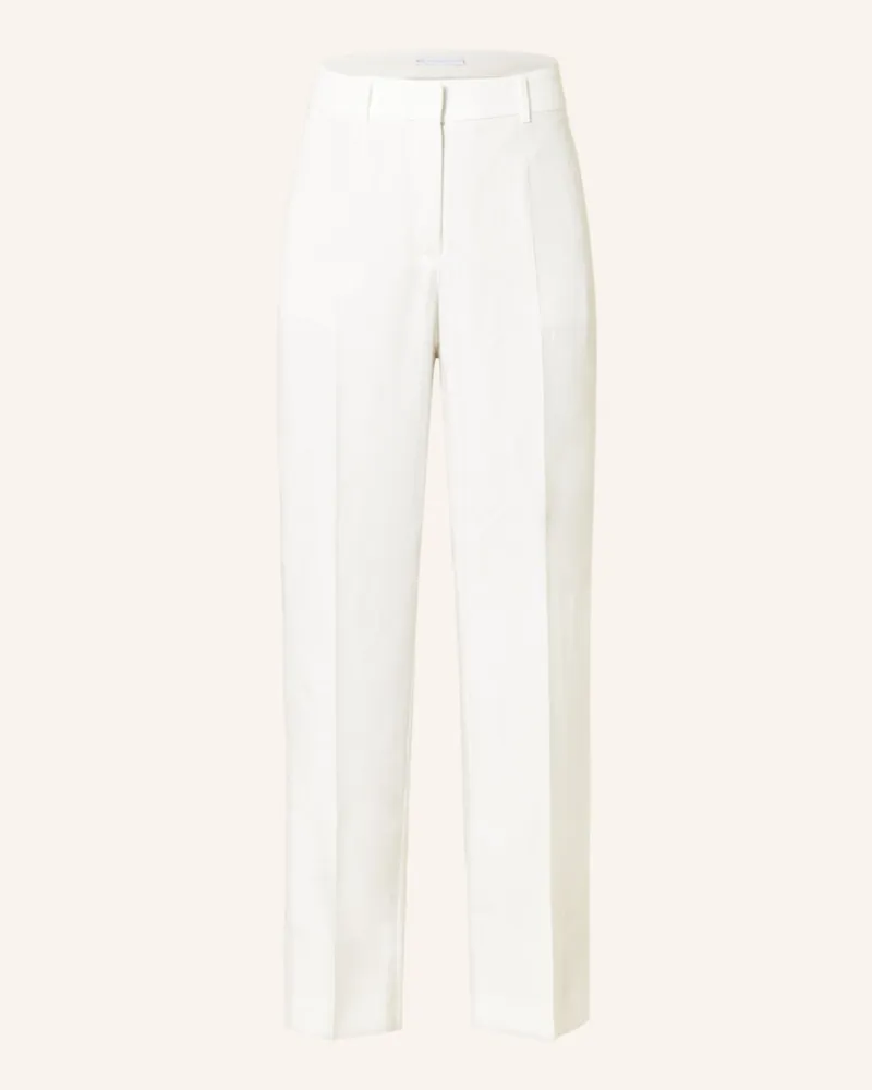 RAFFAELLO ROSSI  Hose OLESSA mit Leinen Weiss