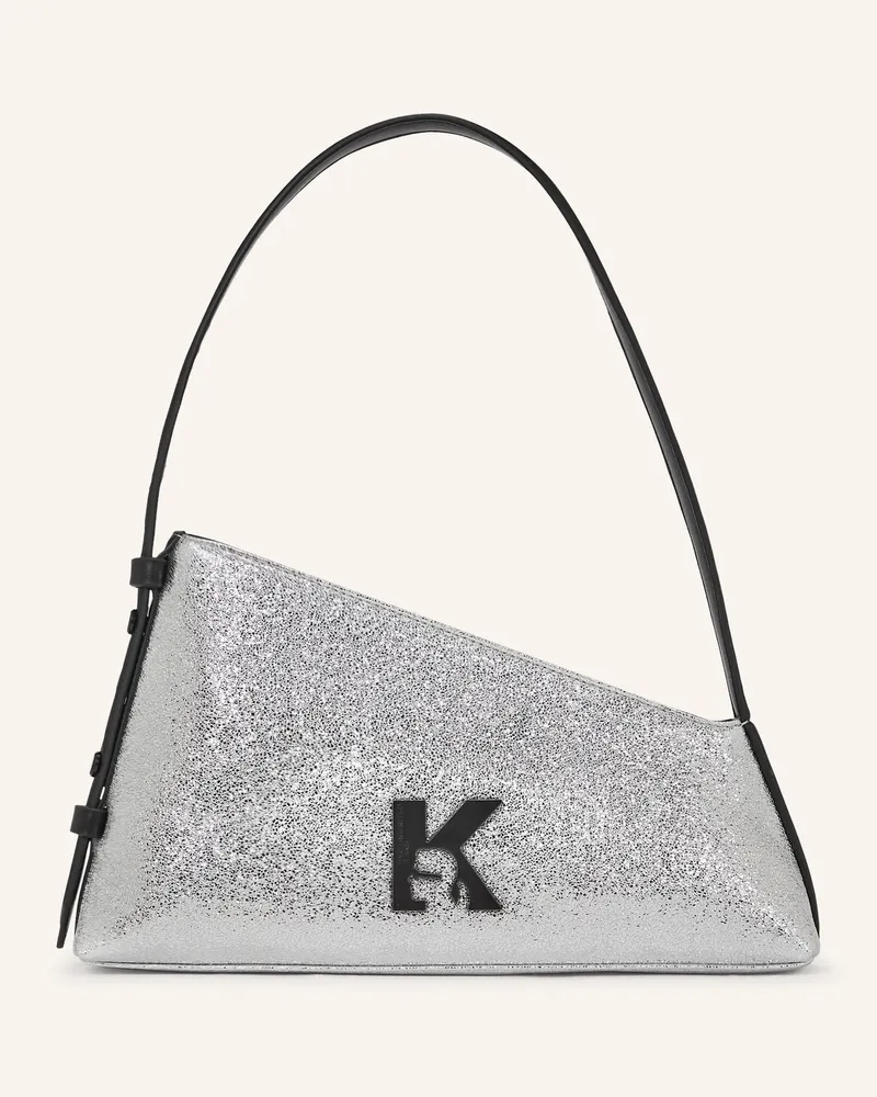 Karl Lagerfeld Schultertasche Silber