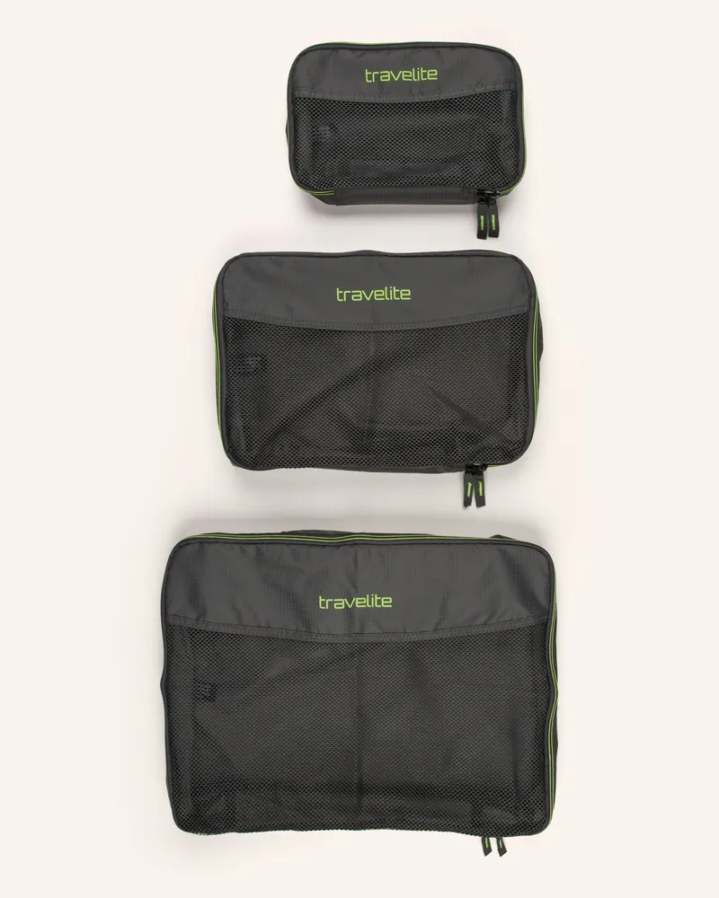Travelite 3er-Set Packhilfe grau Dunkelgrau