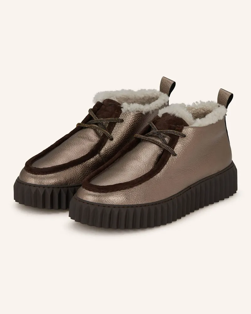 Voile Blanche Desert Boots PENELOPE Gold