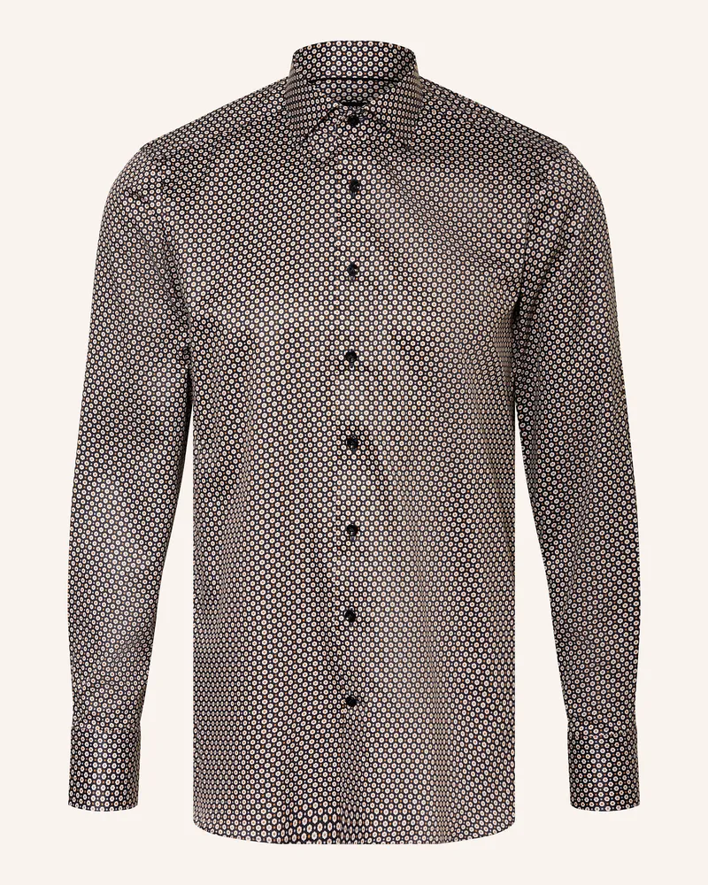 Olymp Hemd Signature Tailored Fit blau Dunkelblau