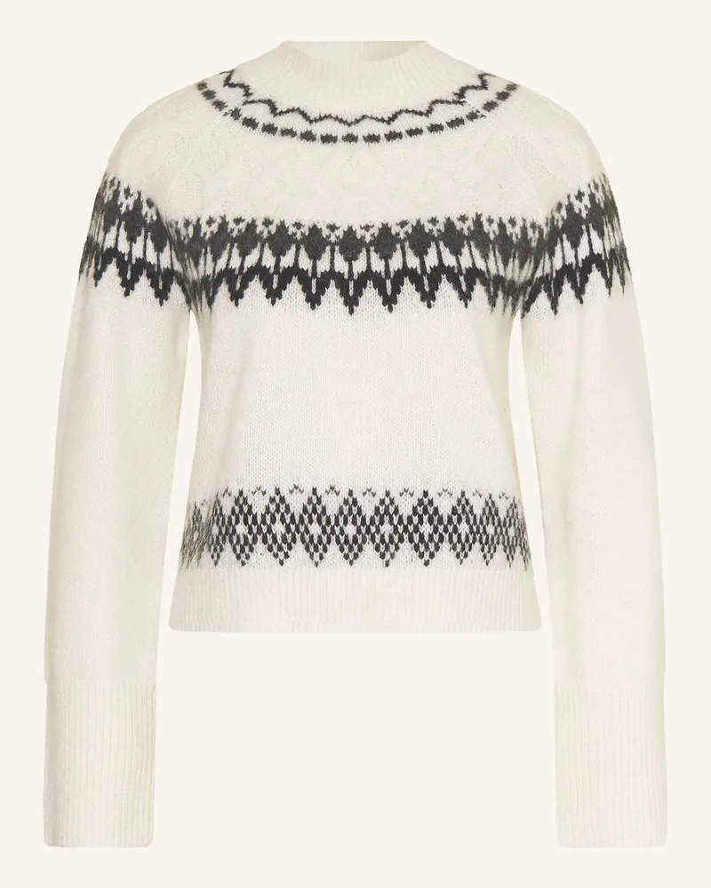 Mrs & HUGS Pullover mit Alpaka Ecru