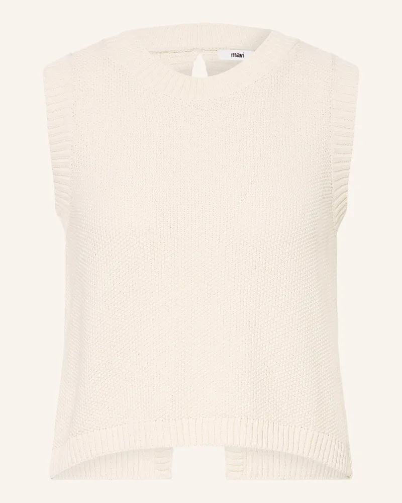 Mavi Jeans Stricktop weiss Ecru