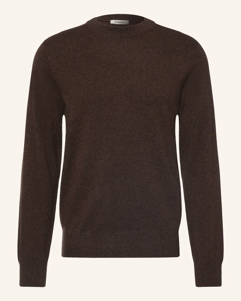 Sandro Cashmere-Pullover braun Dunkelbraun