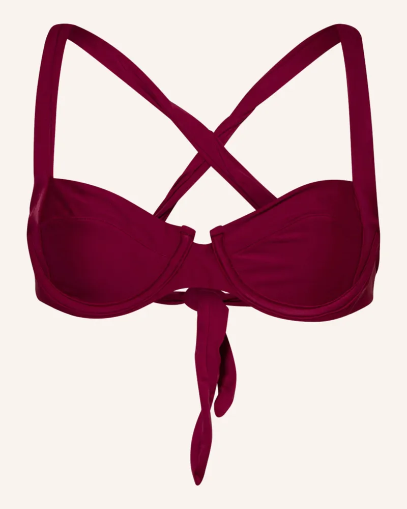 PilyQ Bügel-Bikini-Top ZEN Dunkelrot
