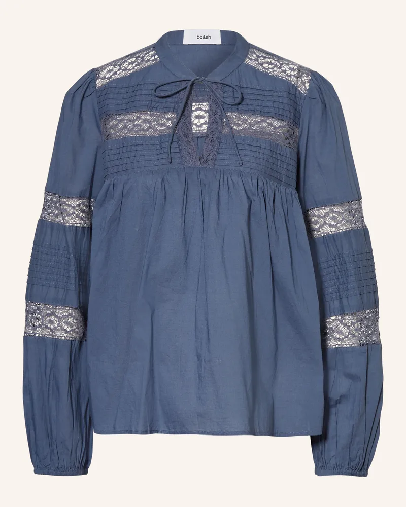 ba&sh Blusenshirt Nami Mit Spitze blau Blau