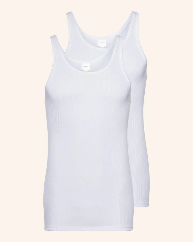 Schiesser 2er-Pack Unterhemden Original Classics weiss Weiss