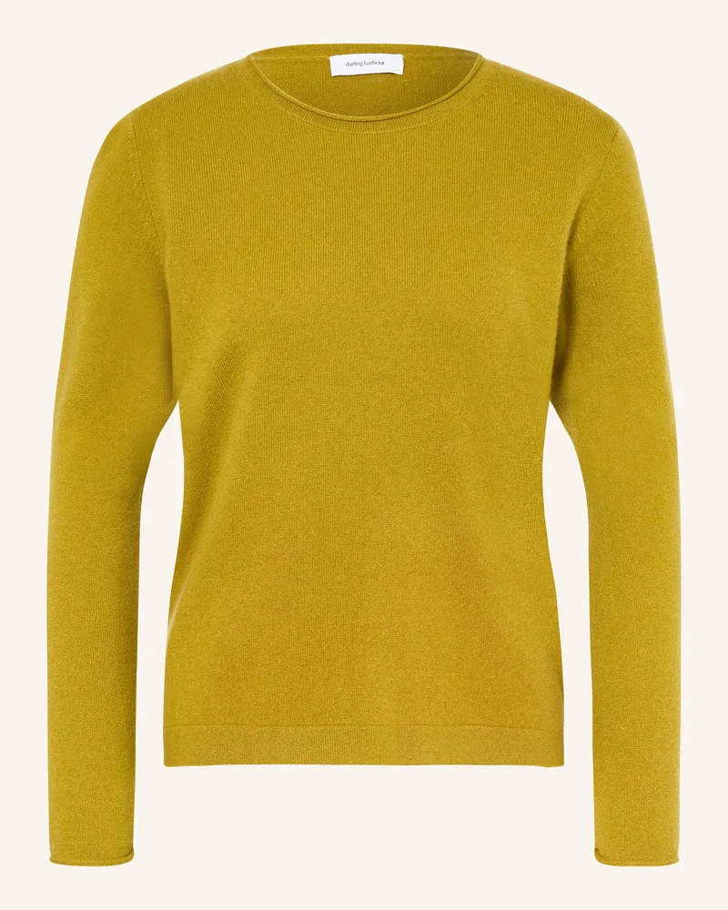 Darling Harbour Cashmere-Pullover gelb Goldgrün