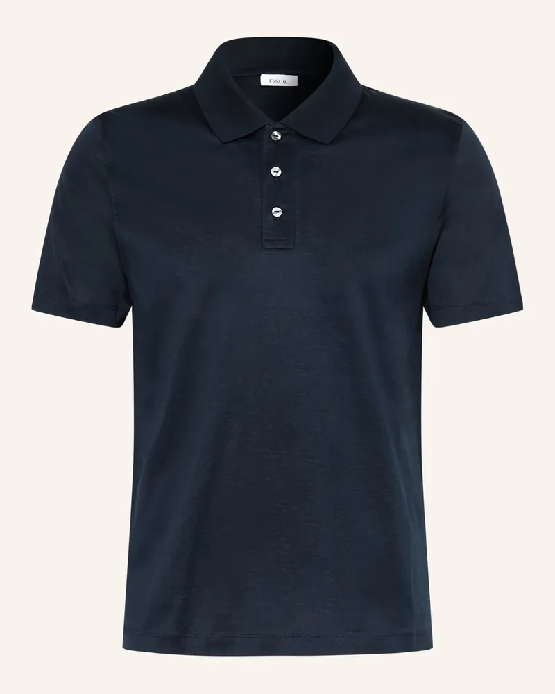 paul Jersey-Poloshirt Dunkelblau