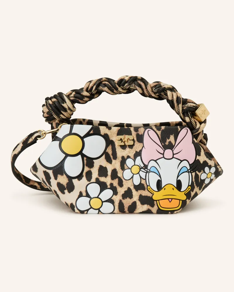 Ganni Handtasche Bou Mini Daisy beige Hellbraun