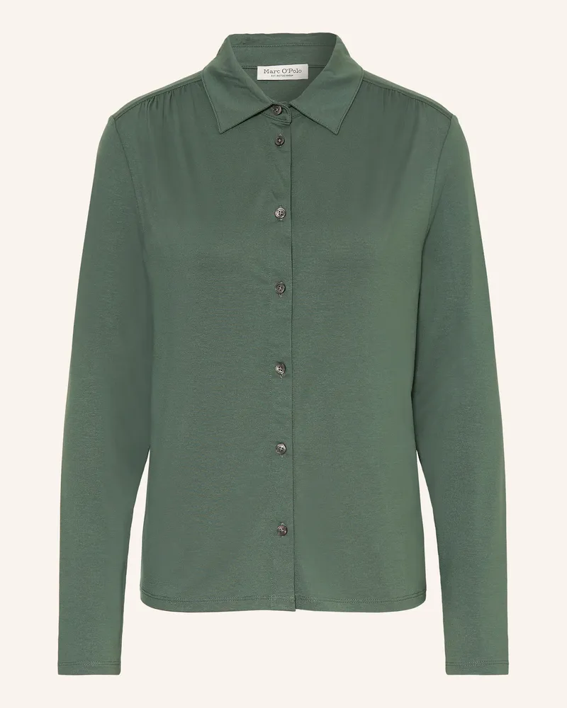 Marc O'Polo Hemdbluse Aus Jersey gruen Dunkelgrün