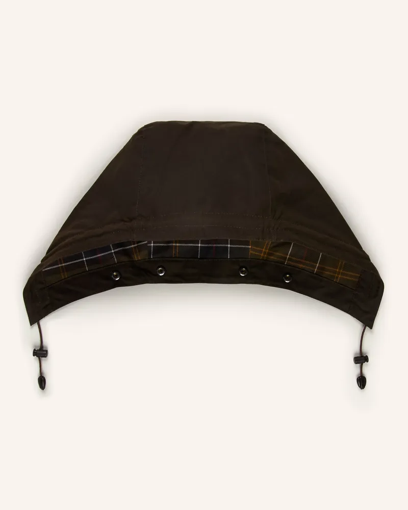 Barbour Kapuzeneinsatz Wax Cotton gruen Oliv