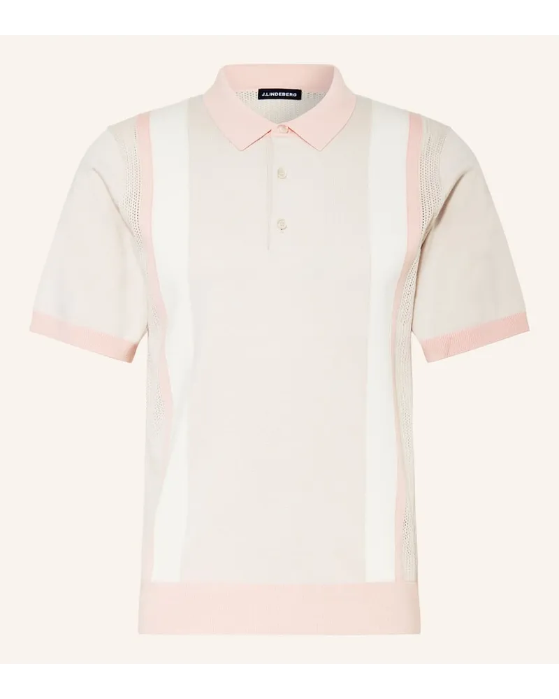 J.Lindeberg Strick-Poloshirt Beige