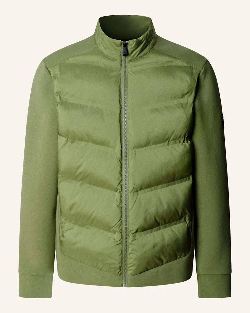 Hackett Sweatshirt Hs Ultra Hybrid Fz gruen Grün