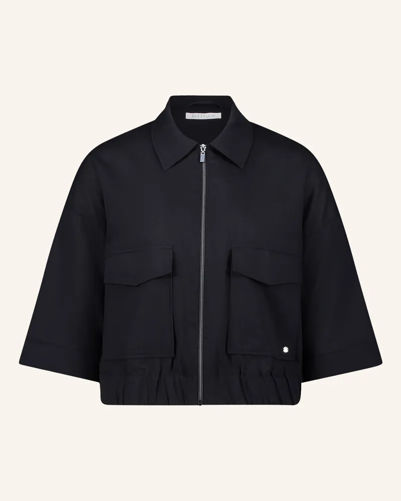 Betty Barclay Casual-Jacke Mit Kragen schwarz Schwarz