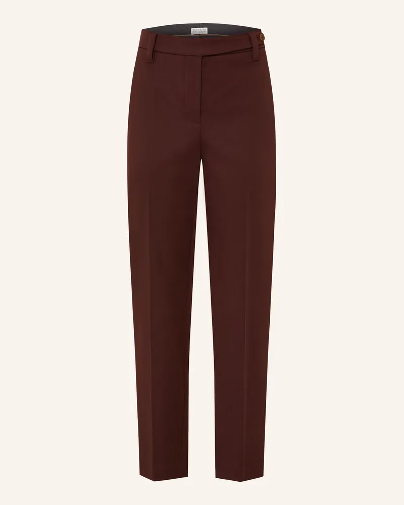 Brunello Cucinelli Hose rot Dunkelrot