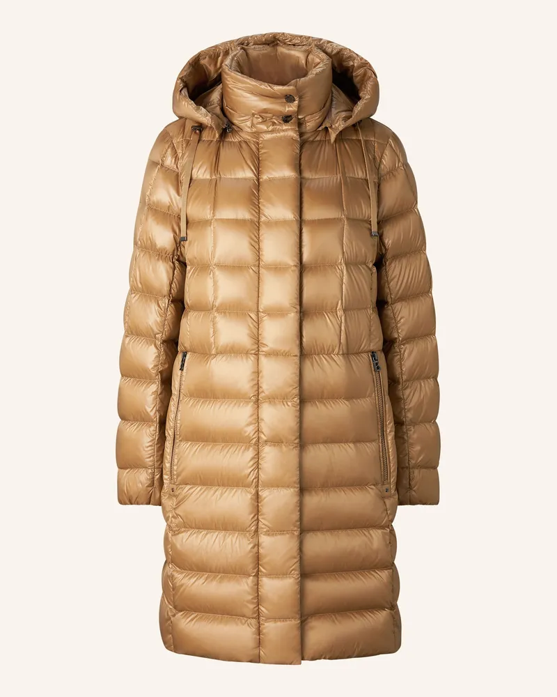 Bogner Daunenmantel Meryl-D Mit Abnehmbarer Kapuze braun Camel
